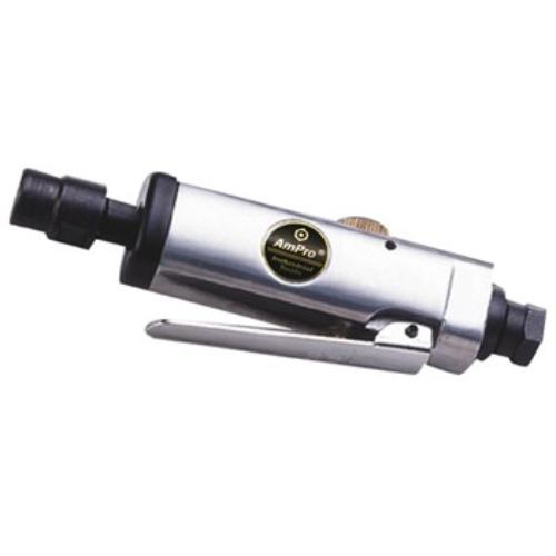 AmPro Pro Air Die Grinder with dual collets, offering speed control, rear exhaust, and durable design for precise machining tasks.