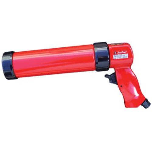 AmPro Air Caulking Gun for 8 1/2" cartridges, features comfortable grip, 310ml capacity, and precise 2.5-5.1 PSI operation.