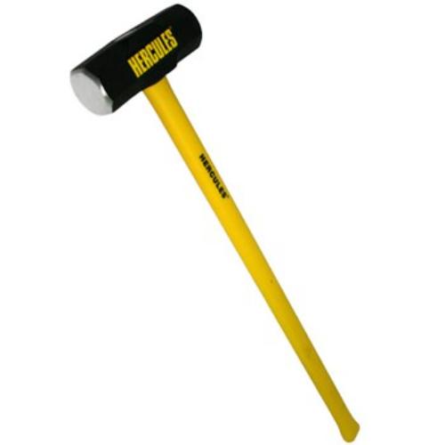 Hercules Sledge Hammer with fibreglass handle, 6Ib weight for heavy-duty demolition and striking tasks.