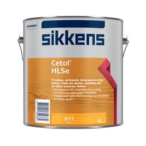 Sikkens HLSe Pine 4L, a premium exterior woodstain enhancing timber's beauty with UV and weather resistance.