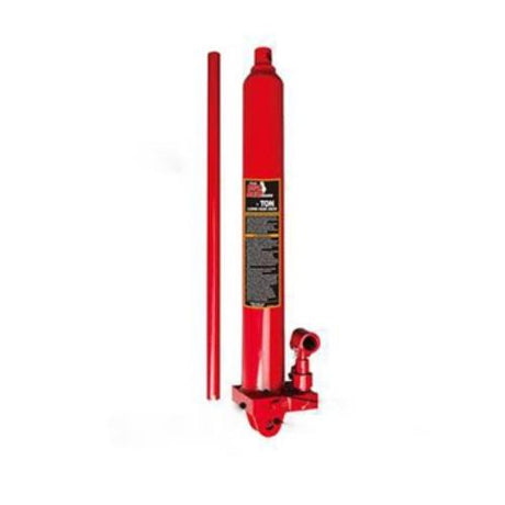 Torin Big Red T30506X 5 Ton Long Ram Jack with heat-treated chrome ram, designed for use with T32002X Engine Hoists.