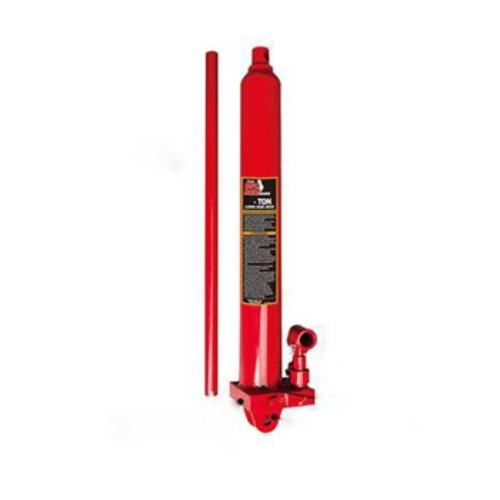 Torin Big Red T30506X 5 Ton Long Ram Jack with heat-treated chrome ram, designed for use with T32002X Engine Hoists.