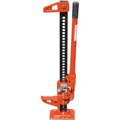 Torin Big Red TR8485 Farm Jack 48" for lifting heavy tractors and trucks; capacity 3 tons; versatile and durable design.