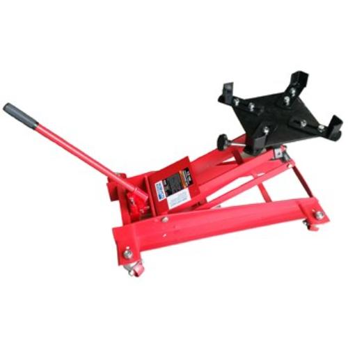 Wayco Truck Transmission Jack: 1,000lb capacity, 220mm min height, 360° adjustable head for easy lifting and positioning.