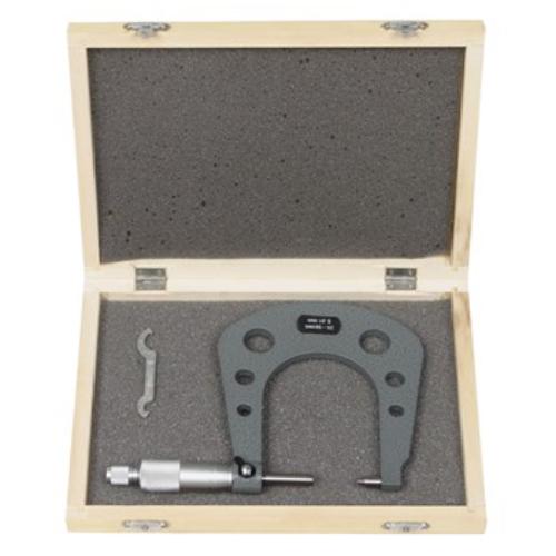 Wayco Micrometer measuring tool for precise brake disc thickness from 25mm to 50mm, ideal for automotive maintenance.