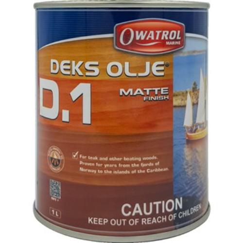 Owatrol Deks Olje #1 Saturator 1L, a marine-grade wood oil for deep penetration and easy maintenance of timber surfaces.