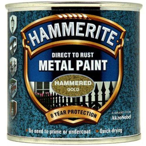 Hammerite Hammered 250ml Gold