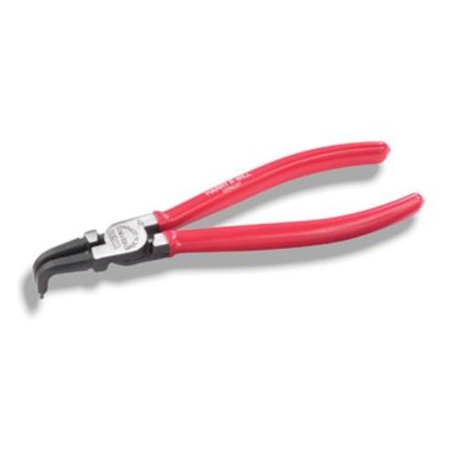 Will Circlip Plier Internal Bent 140mm with 90° bent jaws for 8-25mm internal circlips, made from durable chrome-vanadium steel.