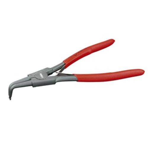 Felo External Circlip Plier with 90-degree jaws for easy clip installation, featuring anti-slip tips and 40-100mm capacity.