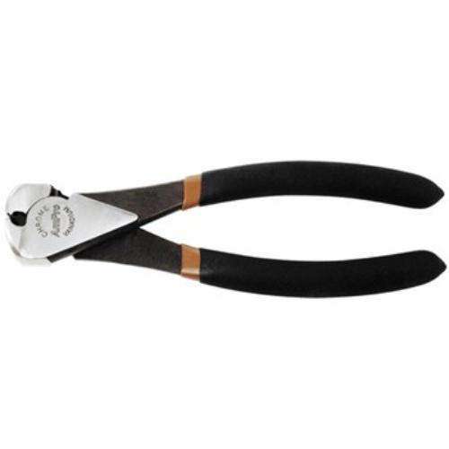 AmPro End Nipper Pliers 200mm with chrome vanadium steel, ergonomic black handle, and double-hardened cutting edges for precise cutting.