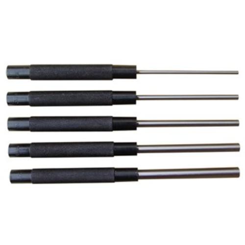 Ozar Pin Punch Set 5pc, featuring durable punches from 1/8" to 3/8", with a knurled grip and corrosion-resistant finish.