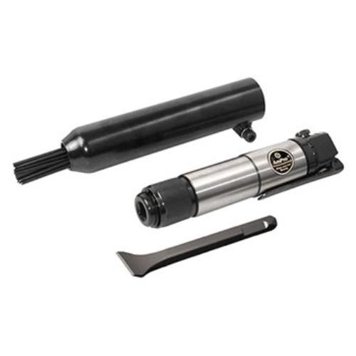 AmPro Industrial Flux Scaler with needle scaler and chisel for efficient rust removal and surface preparation.