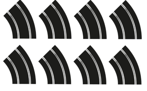 Slot Car - R2 Curve *8 Track Extn Pack
