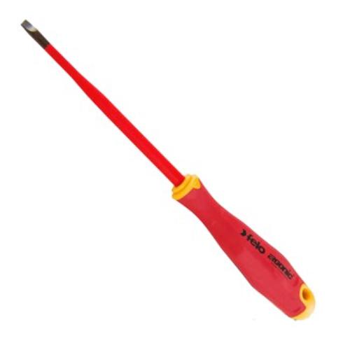 Felo 413 Ergonic E-slim Screwdriver Flat 3.0 x 0.5 x 100mm Insulated Hardened Ti