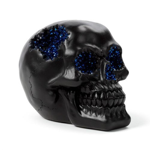 Ornament - Black Crystal Cave Skull (Set of 2 Assorted)