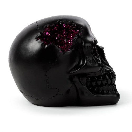 Ornament - Black Crystal Cave Skull (Set of 2 Assorted)