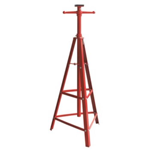 Torin Big Red High Position Jack Stand, 2-ton capacity, adjustable from 1240mm to 2145mm for safe automotive lifting.