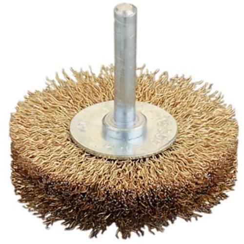 Jaz Wire Wheel Industrial 30mm x 10mm x 0.2mm - 6mm Shank - Stainless Steel Loos