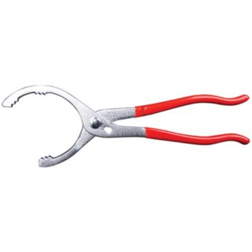 AmPro Oil Filter Plier 60-115mm with adjustable jaws, ergonomic handles for easy removal of stubborn spin-on oil filters.