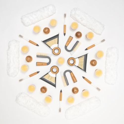 TinyTeam Mini DustpanBrush Whte FC14608W