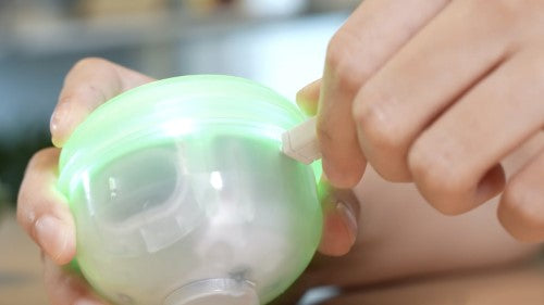 Cheerble Wicked Egg Interactive Treat Dispensing Pet Toy - Flipside (Olive Green