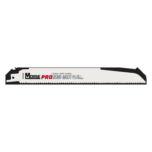 MORSE PRO Demo-Multi Reciprocating Saw Blade (8/11tpi x 229mm) - 5 Pack