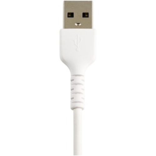 Durable USB-A to Lightning Cable 12" (White)