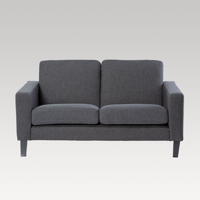 2 Seater Sofa - Makers Fenix Fabric (Charcoal)