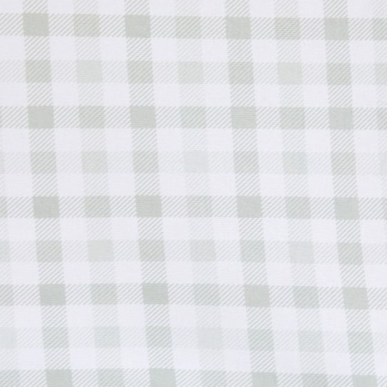 Waterproof Jersey Fitted Cot Sheet - Gingham Sage - All4Ella