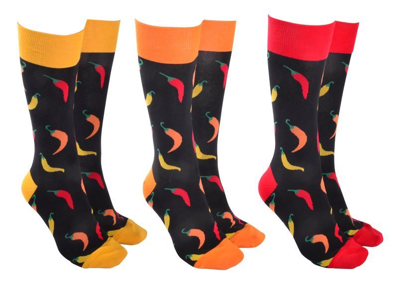 Socks - Sock Society Hot Chilli (6 Assorted Pairs)