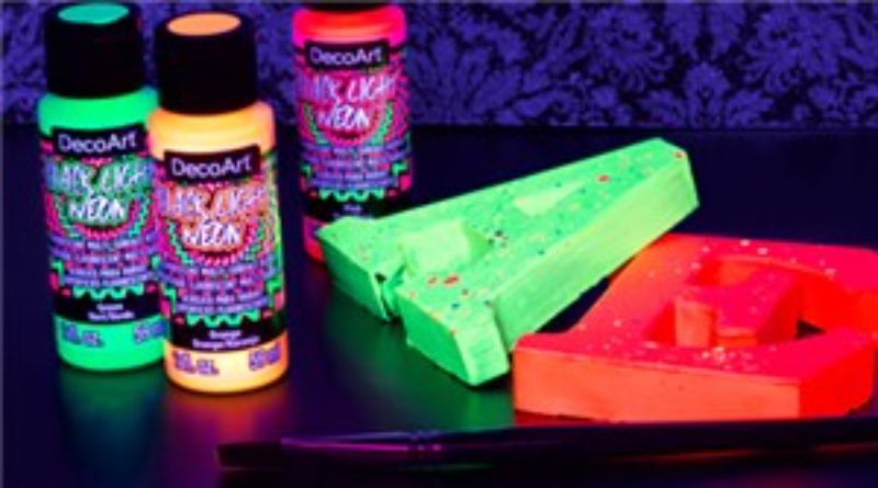 Decoart 6-Pack Black Light Neons