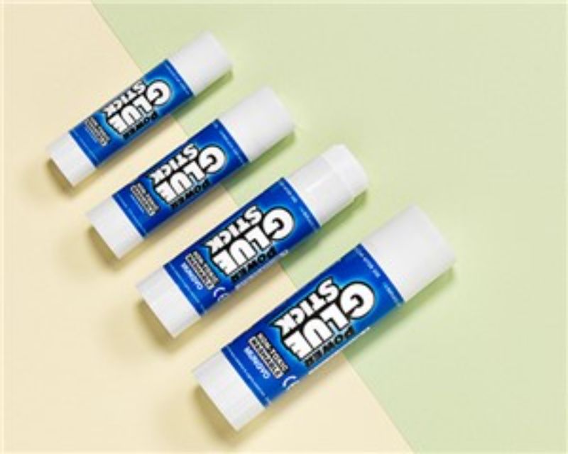 Power Glue Stick 35g: versatile adhesive for paper, fabric, and more; non-toxic, washable, acid-free, safe for photos.