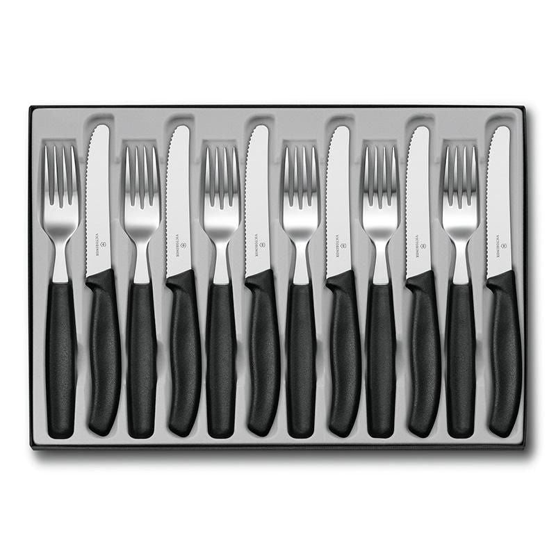 Victorinox Classic Knife And Fork Set For 6 People | 12pcs Steak Set