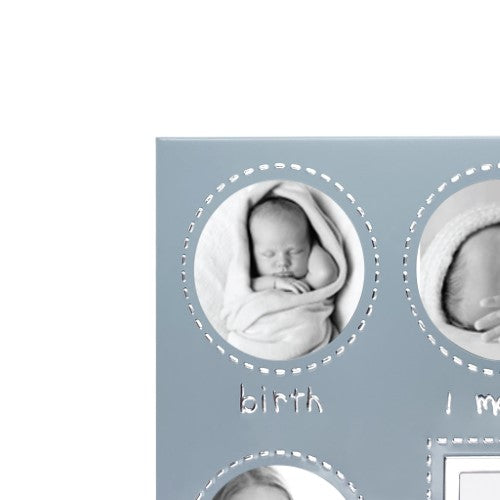 First Year Blue Metal Baby Frame 13 Photos - Type 1