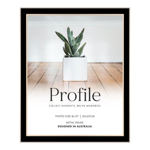 Eternal Black/Rose Gold Metal Photo Frame