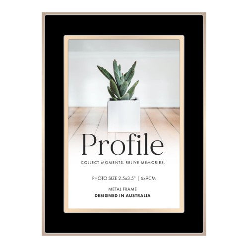 Eternal Black/Rose Gold Metal Photo Frame - Type 1