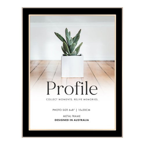 Eternal Black/Rose Gold Metal Photo Frame - Type 1