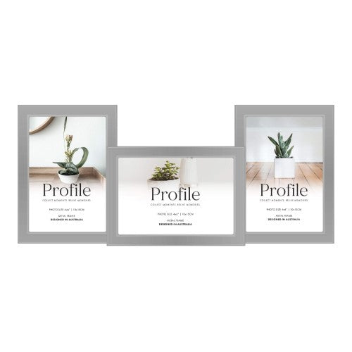 Eternal Silver Metal Collage Three Photo Frame