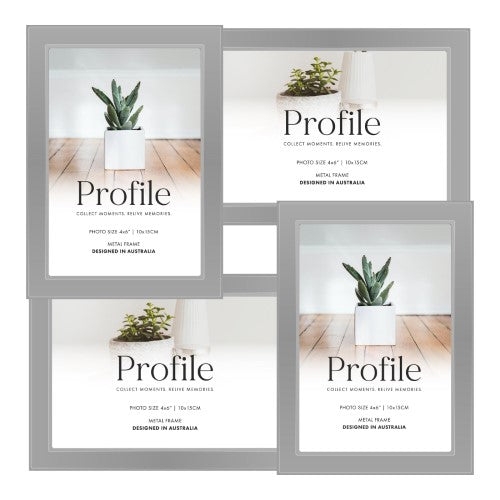 Eternal Silver Metal Collage Four Photo Frame