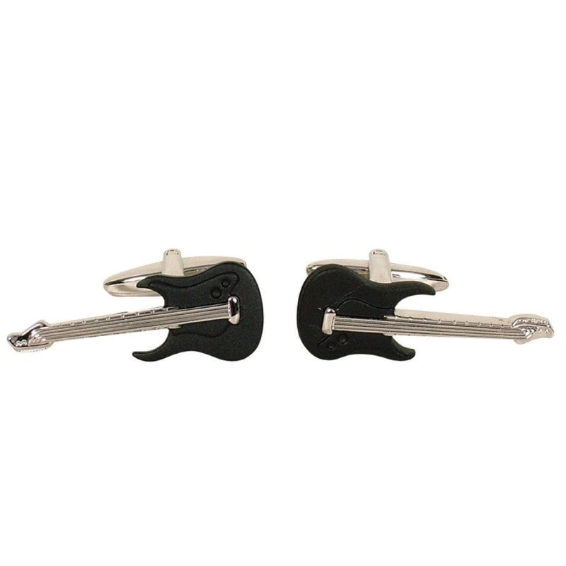 GDESIGN 1020 GUITAR CUFFLINK BLACK/SILVER