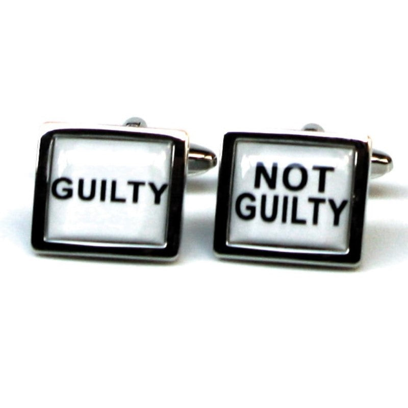 GDESIGN 2108 GUILTY / NOT GUILTY CUFFLINK