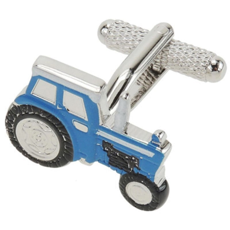 GDESIGN BLUE TRACTOR CUFFLINKS