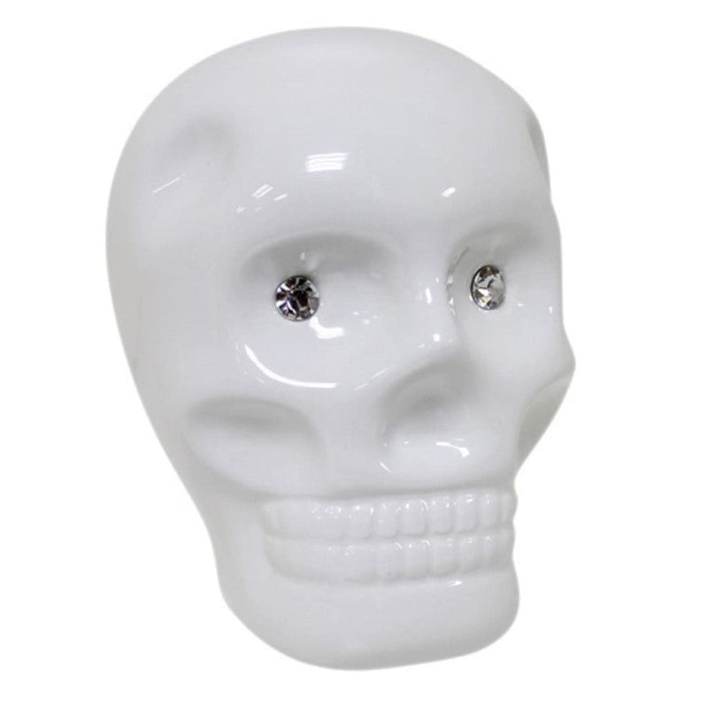 GDESIGN CERAMIC SKULL MONEYBOX WHITE