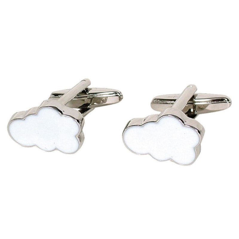 GDESIGN CLOUD CUFFLINKS WHITE