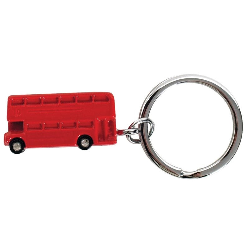 GDESIGN DOUBLE DECKER BUS KEYRING RED