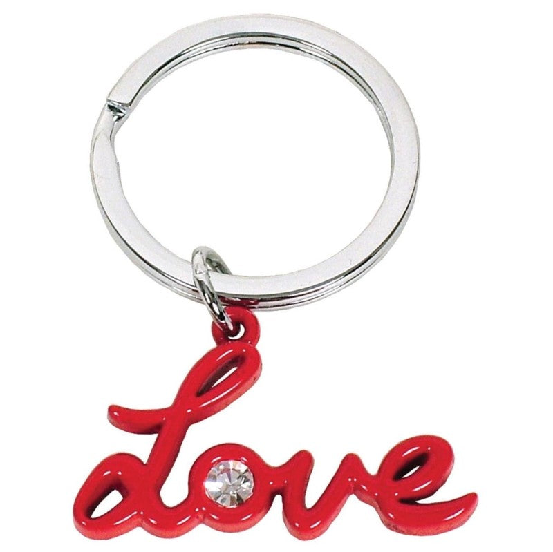 GDESIGN LOVE WITH CRYSTAL KEYRING RED
