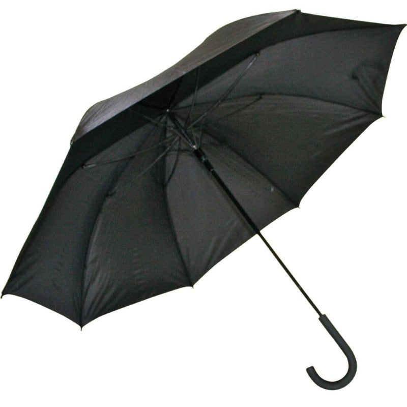 GDESIGN MENS CROOK HANDLE UMBRELLA BLK