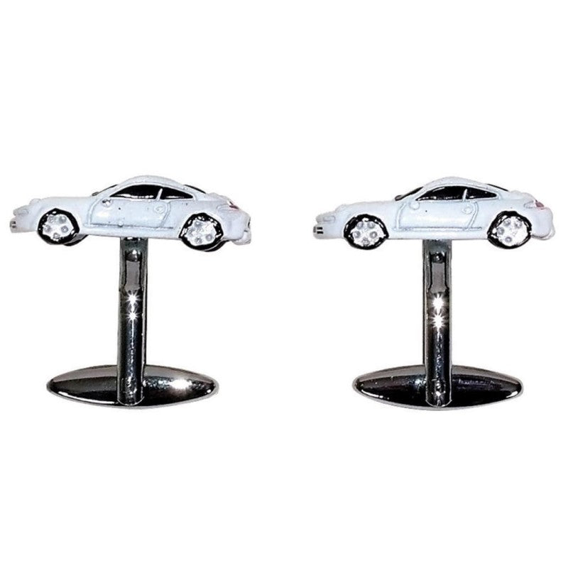 GDESIGN PORSCHE CAR CUFFLINKS WHITE