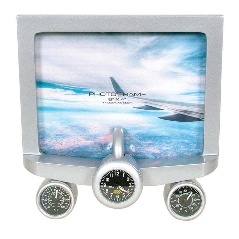 GDESIGN RETRO PLANE PHOTO FRAME SILVER
