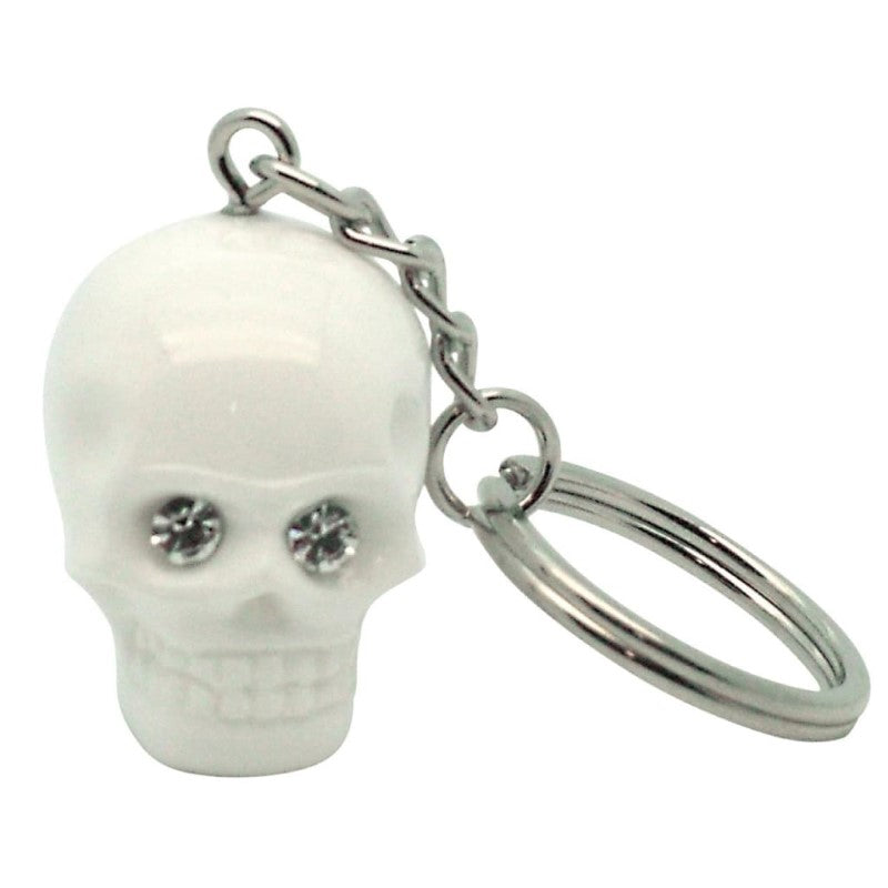 GDESIGN SKULL KEYRING WHITE